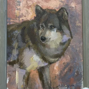 Wolf Study by Melody Asbury