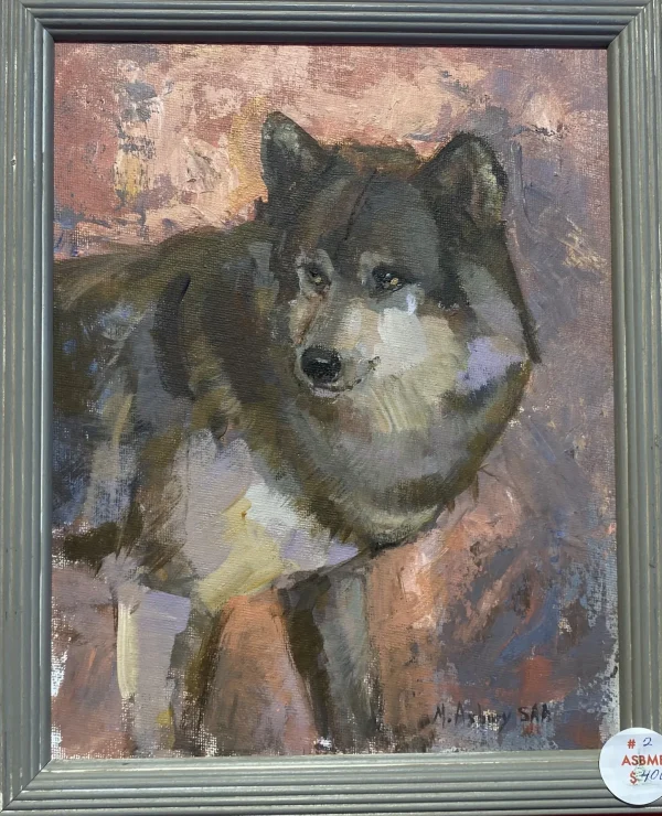Wolf Study by Melody Asbury