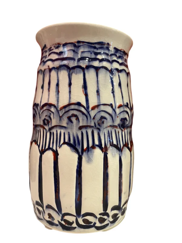 Vase Red, White & Blue by Julie Brooks