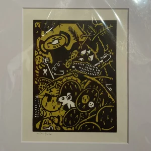 Cornfield (Woodcut Print) by Andrew Long Furse