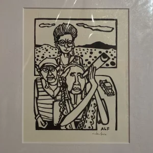 Sight Seers (Woodcut Print) by Andrew Long Furse