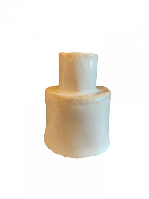 White Mini Vase by Didier Malaquin
