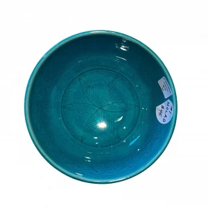 5'' Bowl Etched Turquoise by Matin Malikzada