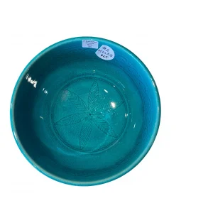 6'' Bowl Etched Turquoise by Matin Malikzada