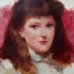 Portrait Sketch After John Singer Sargent by Linda West