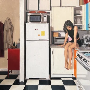 Sitting in Her Kitchen by Vincent Giarrano