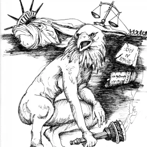Pick Up The Torch of Freedom from Tyrants, America by Gay Schempp