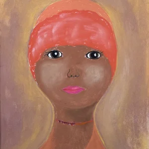 Girl in Orange Hat by Irene Landry
