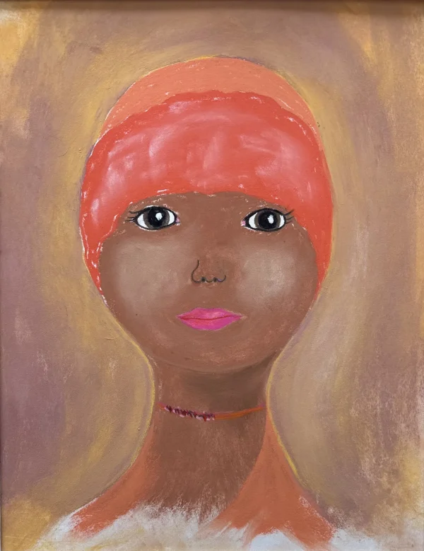 Girl in Orange Hat by Irene Landry