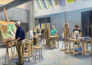 DeVoe Class at Work by Edward DeVoe