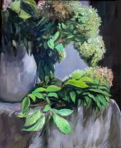 Hydrangeas in the Sun by Edward DeVoe