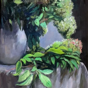 Hydrangeas in the Sun by Edward DeVoe