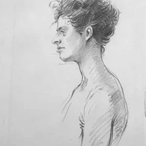 Girl with the Dark Wavy Hair by Anthony Antonios