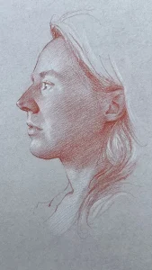 Red Profile by Nicole Alger