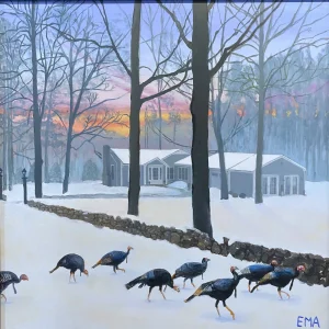 Turkeys on the Snow by Edward Alt