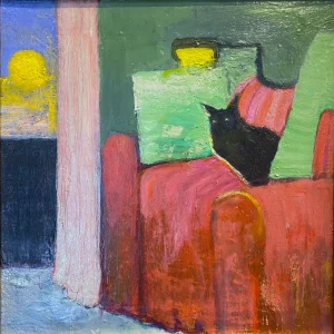 Cat on Couch by Susan Kapilow