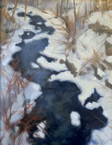 Winter Streamscape by Cathrine de Neergaard