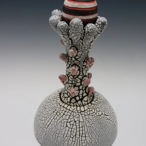 Striped Single Budded Jar by Donna Namnoum