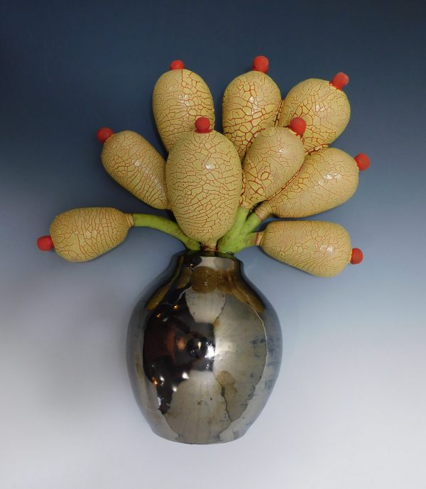 Goldenrod Blossom (Palladium Vase) by Donna Namnoum