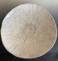 Raku Vessel With Craquelure  by Eva St. John