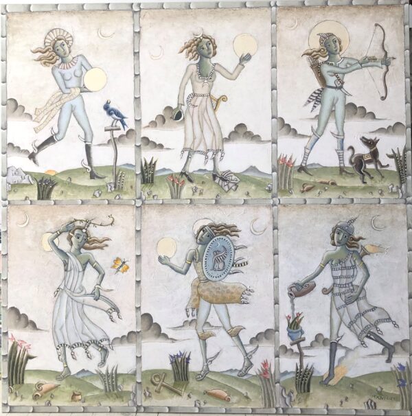 Six Ancient Muses by Thomas McKnight