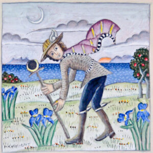 Gardener with Isis by Thomas McKnight