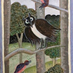 Owl with 2 Birds by Thomas McKnight