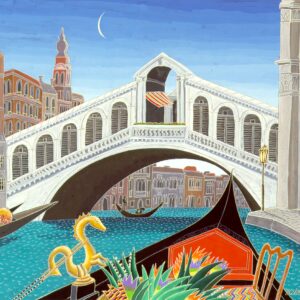 Rialto by Gondola by Thomas McKnight