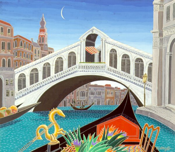 Rialto by Gondola by Thomas McKnight