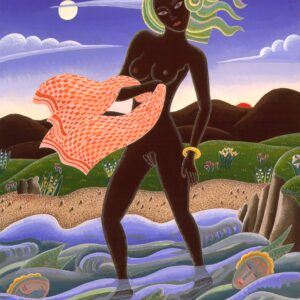 Nubian Wading by Thomas McKnight