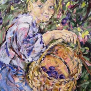 Margar Picking Plums, Eileen Cooper