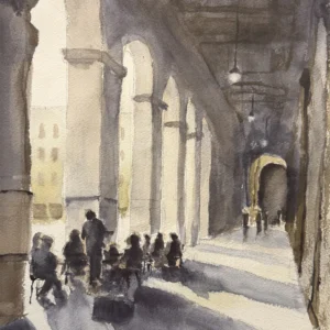 Cafe in Florence, Eugene Willingham