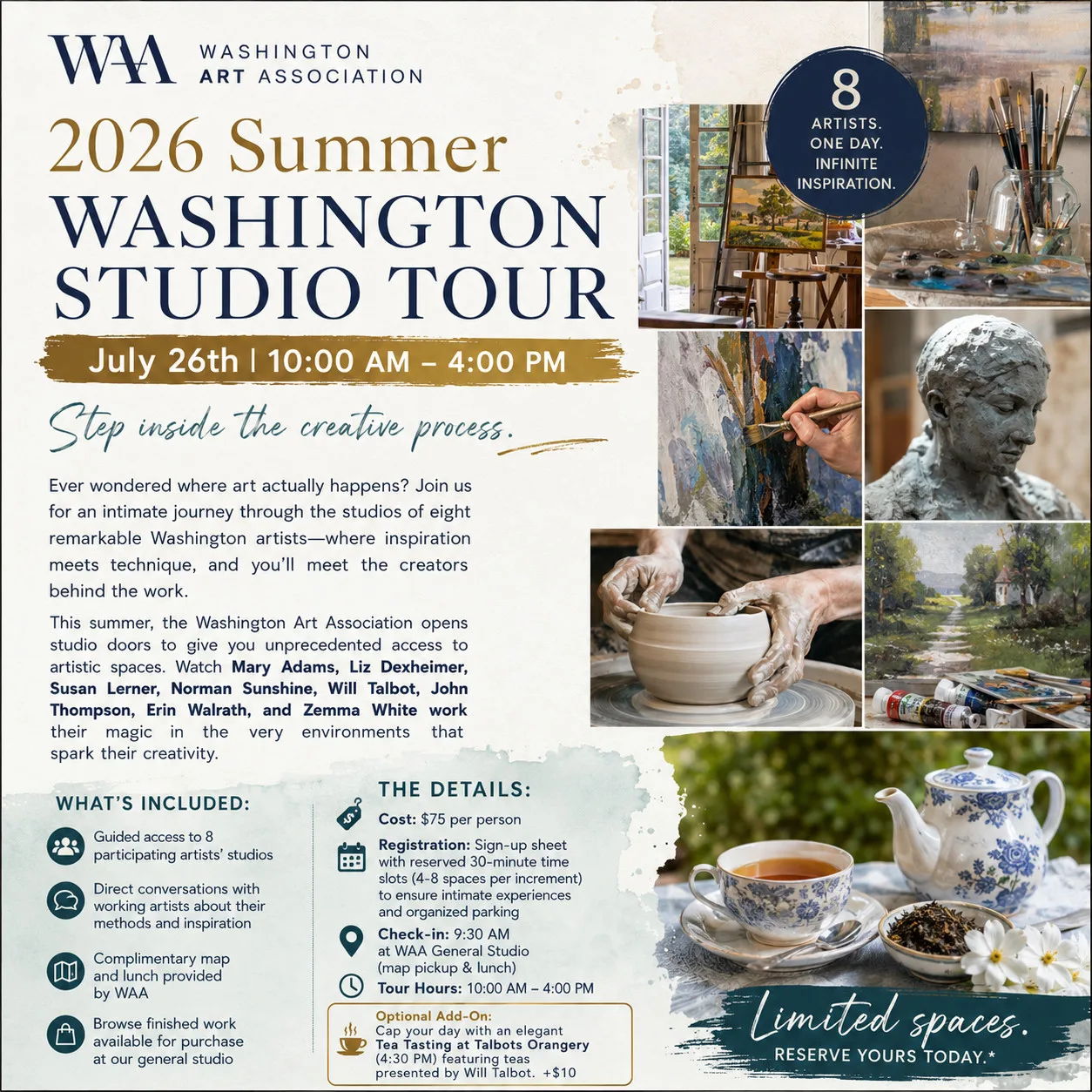 2026 Summer Washington Studio Tour