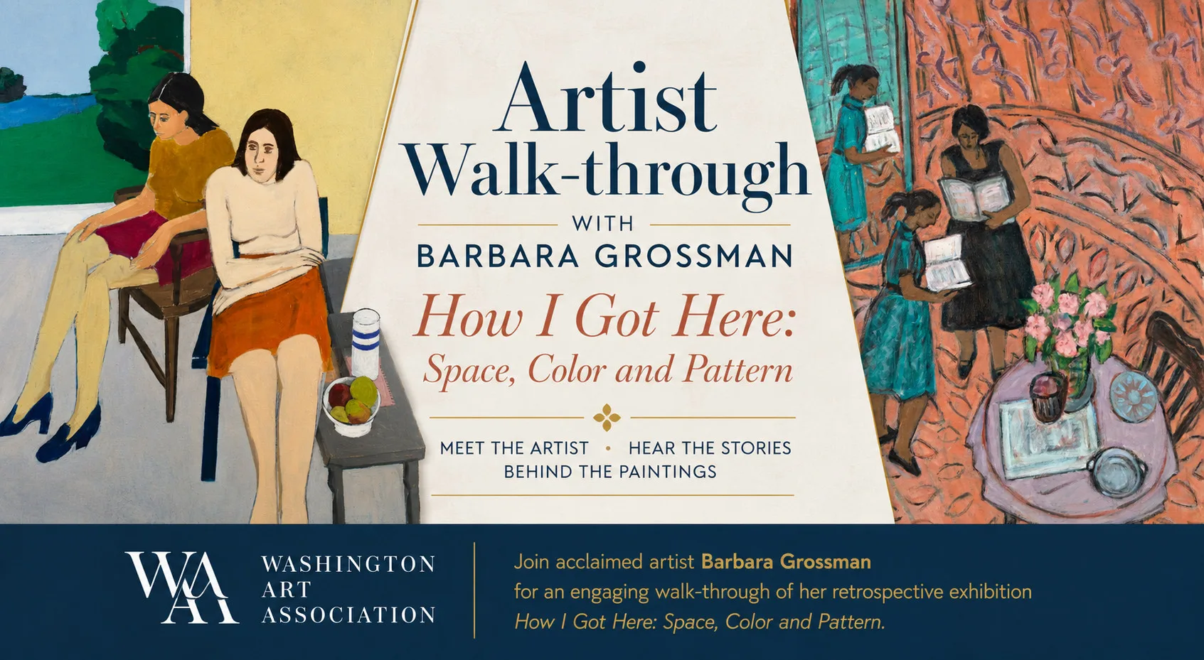 Artist Walk-through with Barbara Grossman How I Got Here: Space, Color and Pattern